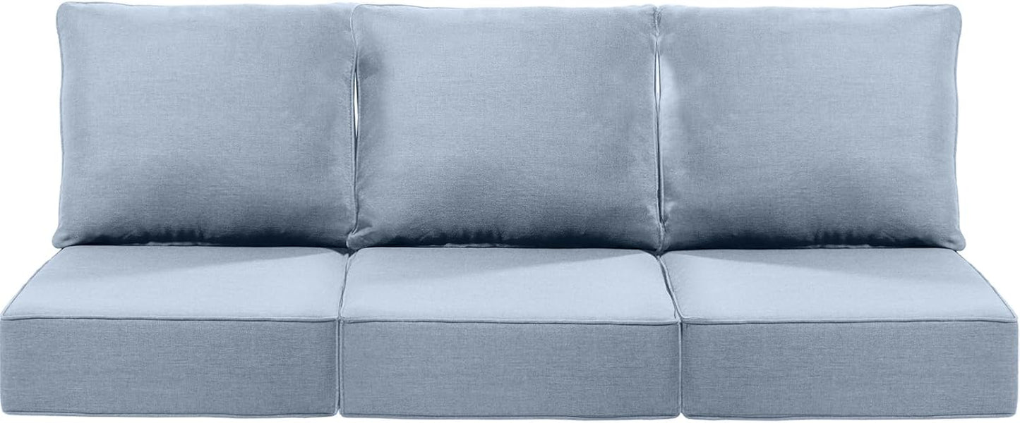 Luxury 24x24x6 Inch Patio Chair Cushions Set of 3 for Comfort