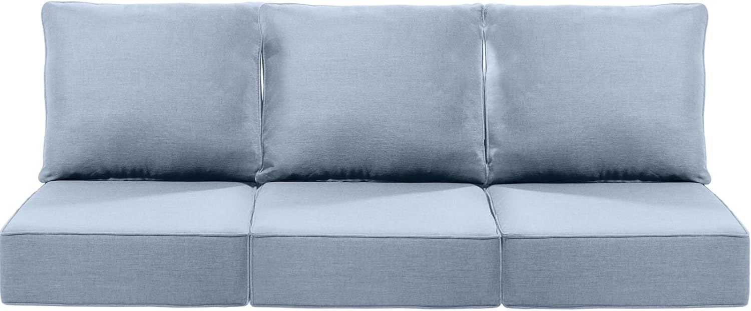 Luxury 24x24x6 Inch Patio Chair Cushions Set of 3 for Comfort