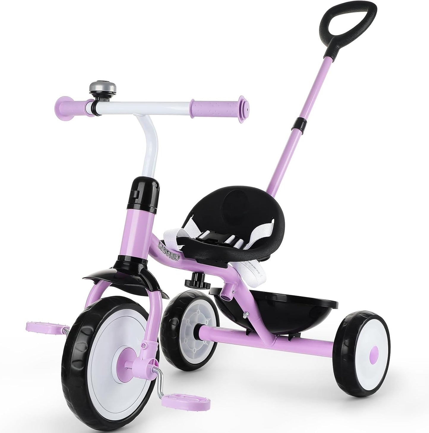 2 in 1 Toddler Tricycle for Ages 2 to 4 with Adjustable Handle