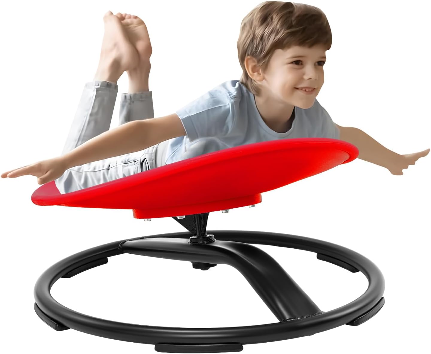 Zhenx Red Sensory Swivel Chair for Autism & ADHD Kids