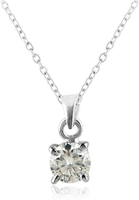 FACET-PRONG-PENDANT: Stunning 925 Sterling Silver Jewelry
