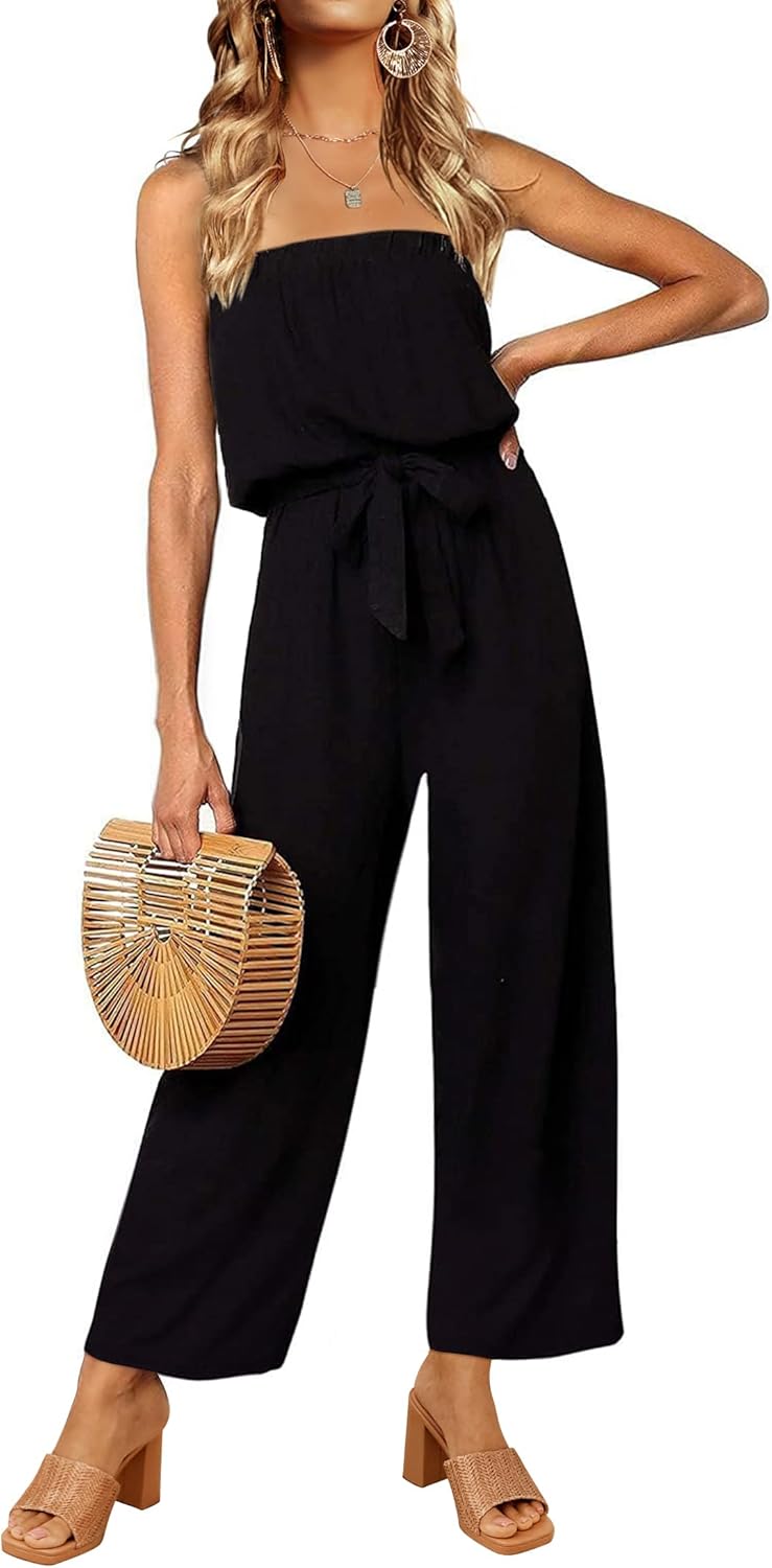 ZESICA Women's Casual Off Shoulder Jumpsuit for Every Occasion