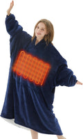 Homemate Heated Wearable Blanket Oversized Hoodie - Large-Core Heat