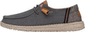 Wendy Washed Canvas Womens Lace Up Loafers - Ultralight Comfort