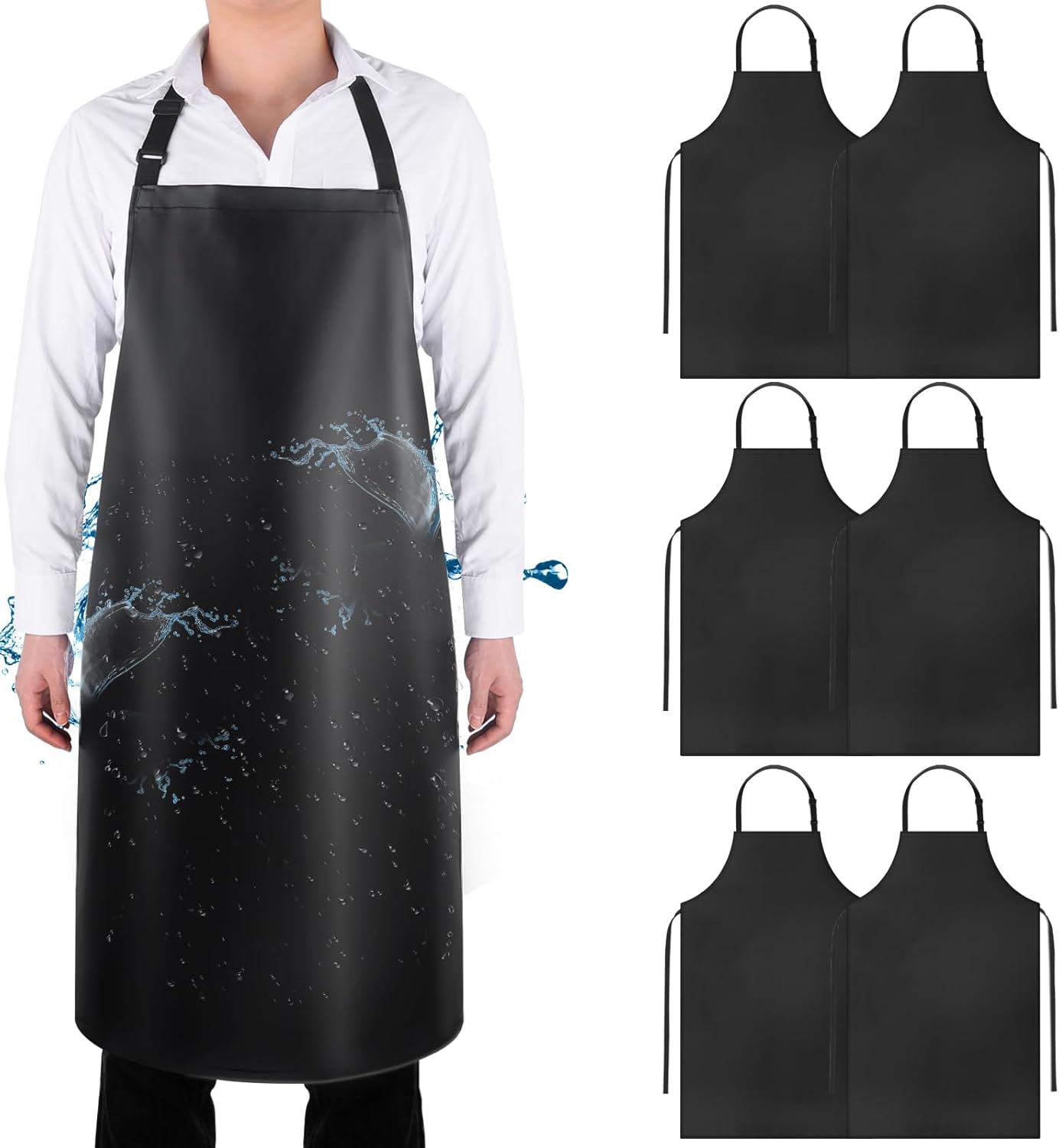 Gotega Waterproof Rubber Vinyl Apron 40 Inch for Heavy Duty Use