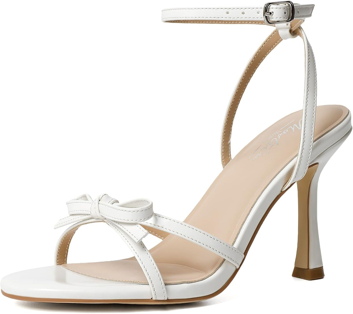 Mostrin Strappy Heels for Women with Lace Up Ankle Strap