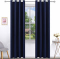 Pickluc Navy Blackout Curtain for Living Room - Thermal, Noise