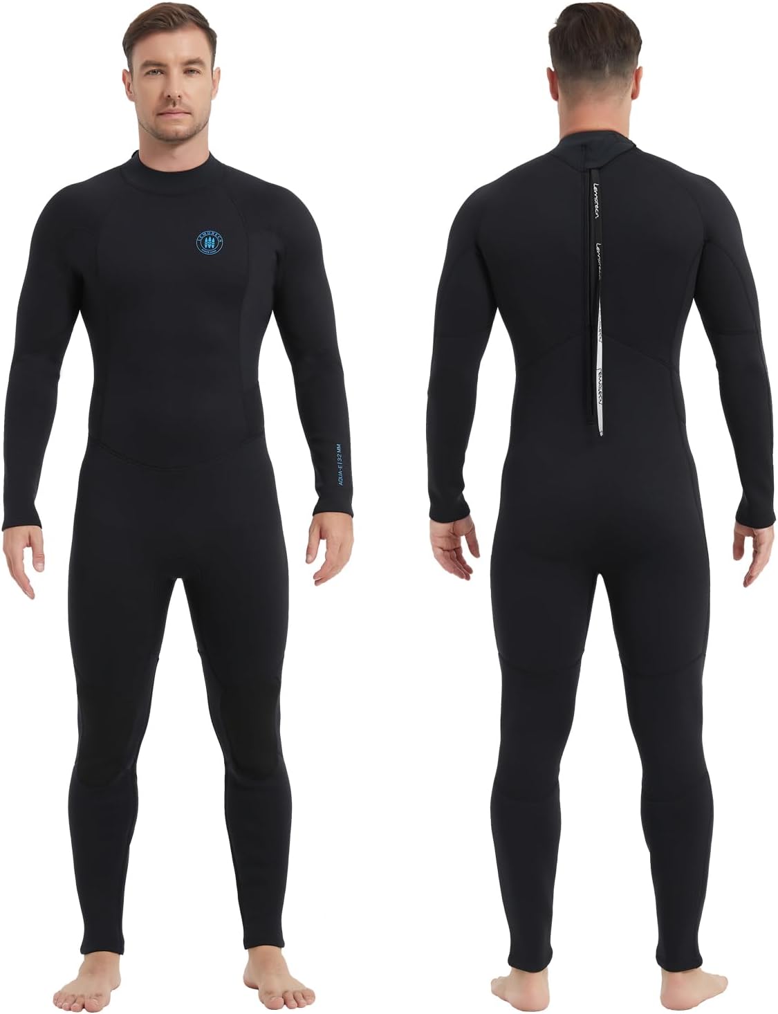 Lemorecn Men's Wetsuit 3/2mm and 5/4mm for Diving and Surfing