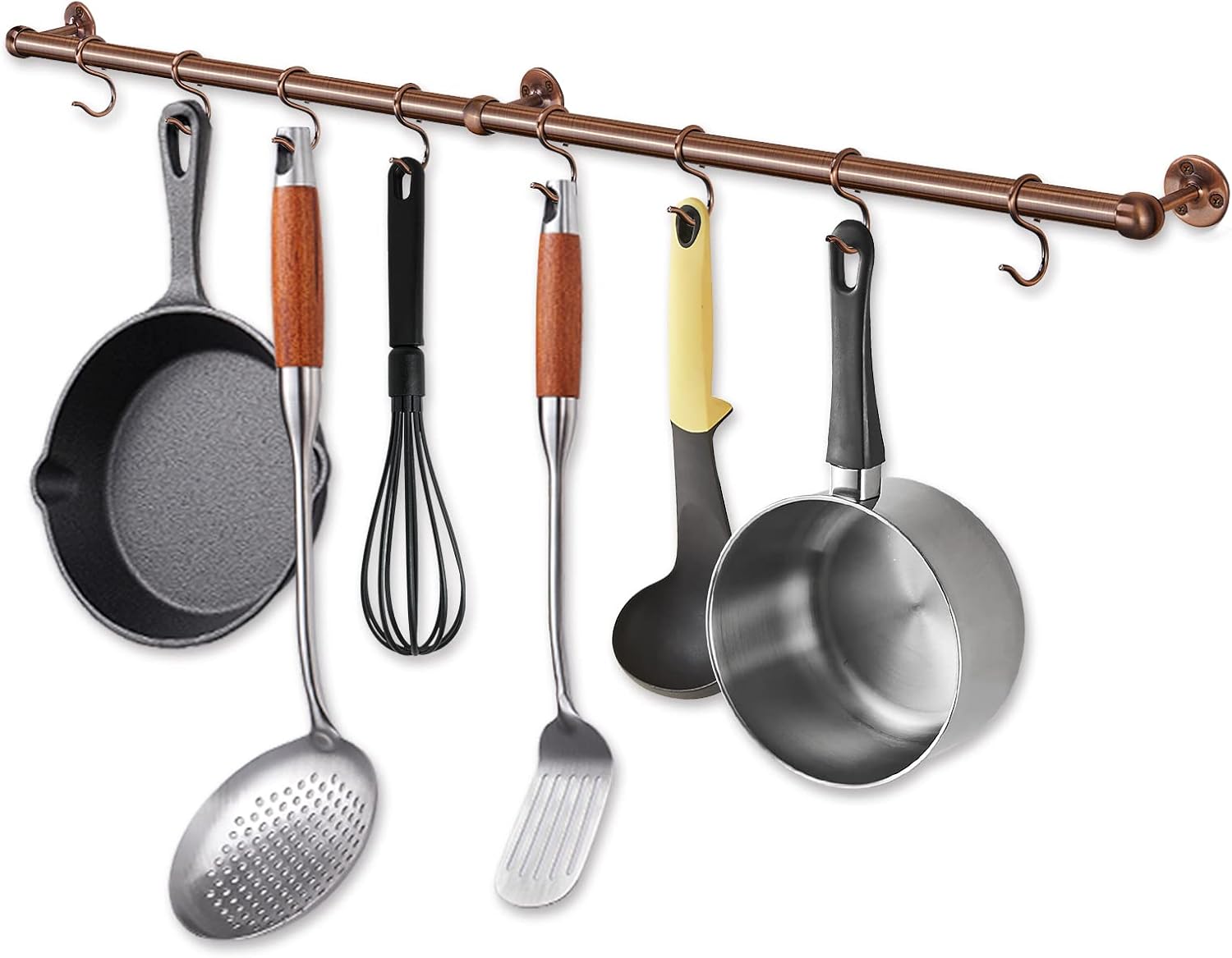 ROTHLEY 39.4 Inch Stainless Steel Wall Mounted Pot Rack