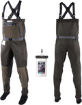 Waders for Men and Women, 3-Ply Nylon Chest Waders - Lightweight