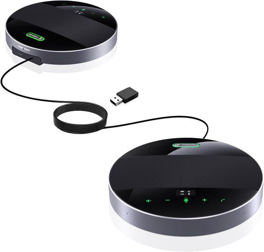 TONGVEO 2-in-1 Conference Speaker with 360 Omnidirectional Mics