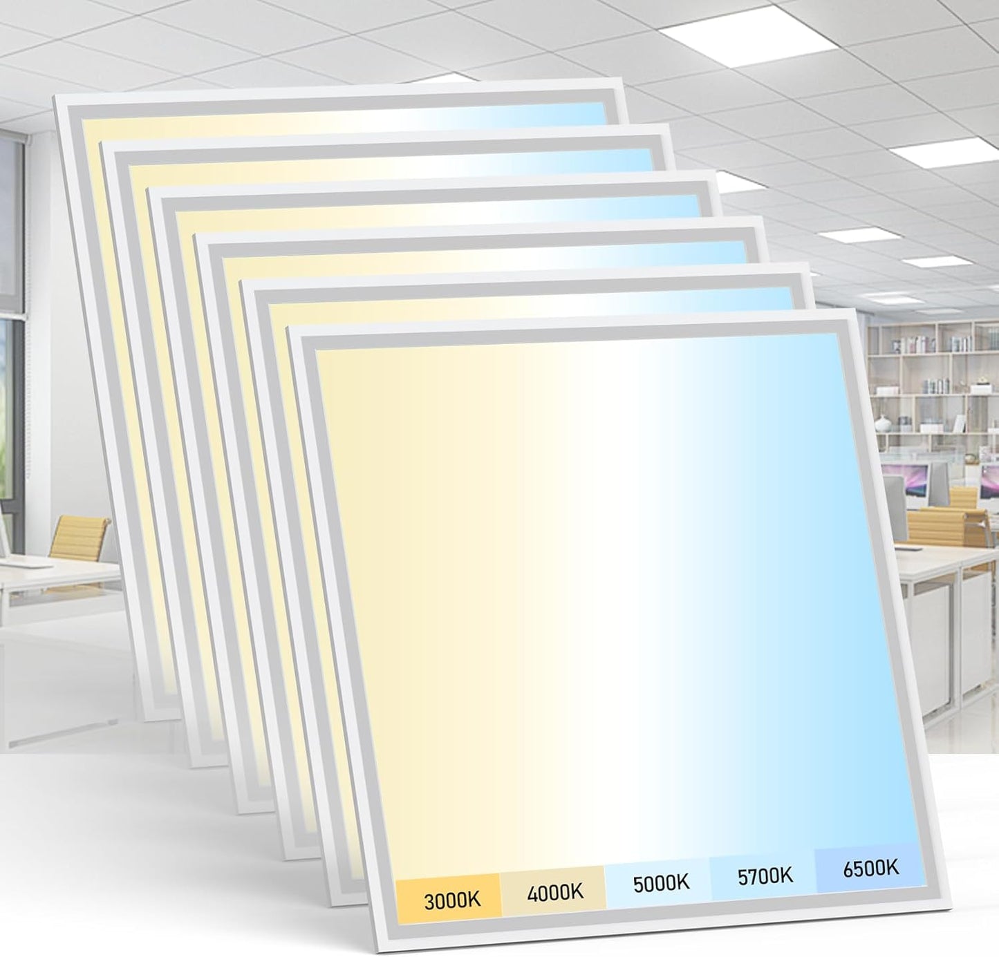 2x2 LED Flat Panel Light - Selectable CCT & Wattage Options