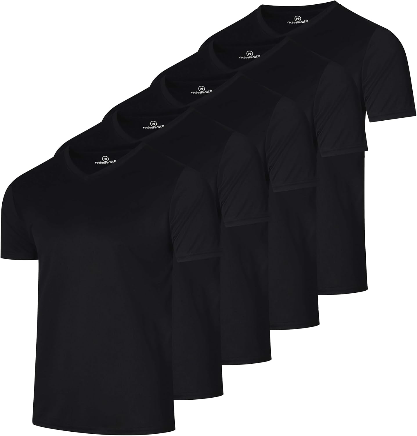 Men's Mesh Quick Dry V-Neck T-Shirts for Athletic Performance