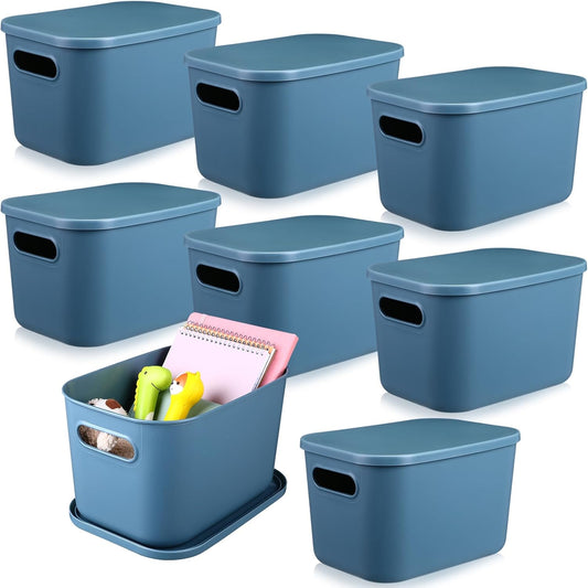 Hoolerry Colorful Storage Bins with Lid for Organizing Needs