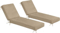 Sundale Outdoor Olefin Chaise Lounge Cushion Set of 2 - Water