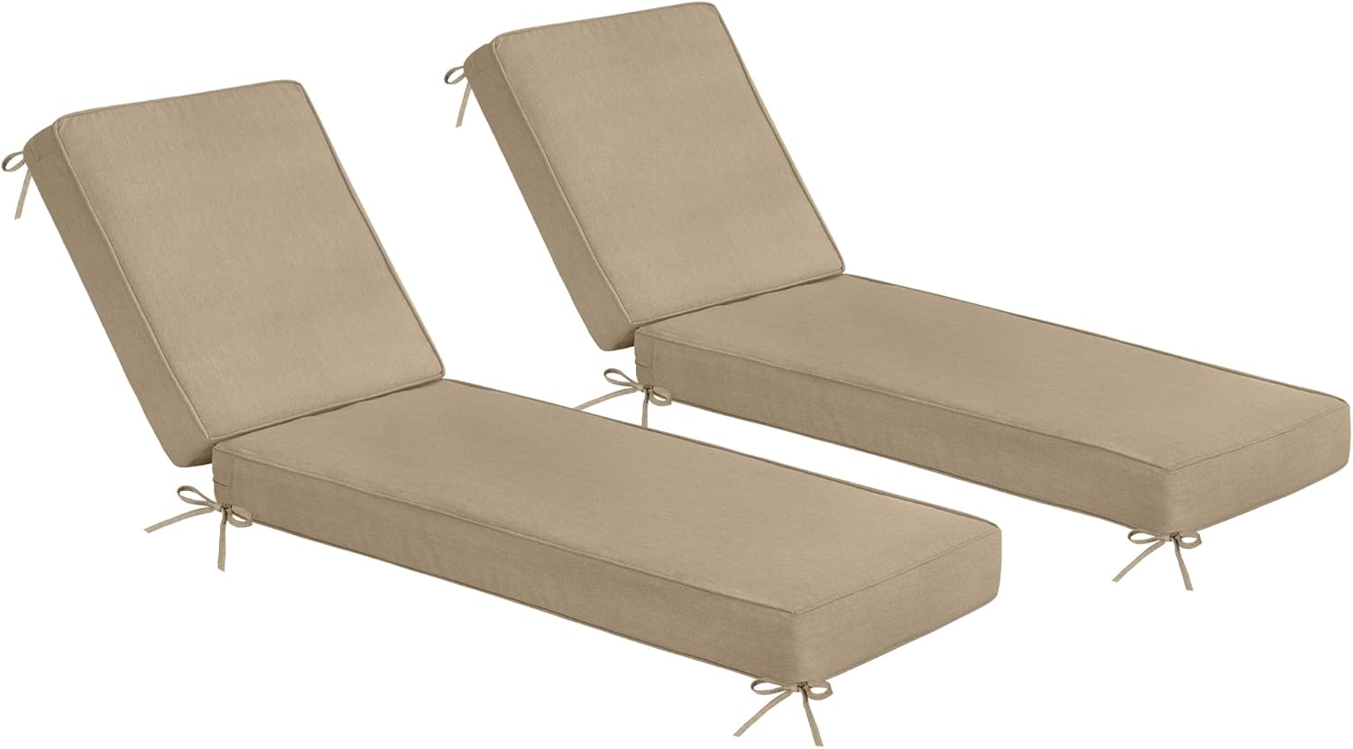 Sundale Outdoor Olefin Chaise Lounge Cushion Set for Comfort