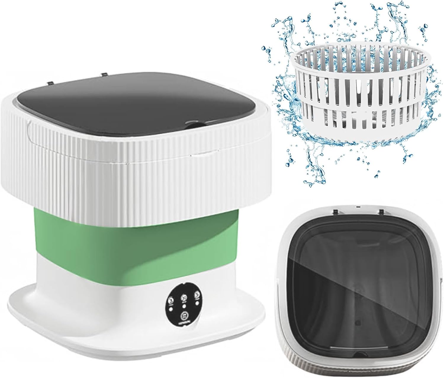 Compact Portable Laundry Washer - Easy Wash & Dry