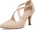 mysoft Women's Closed Toe 3 in Stiletto Pumps - Elegant Heel