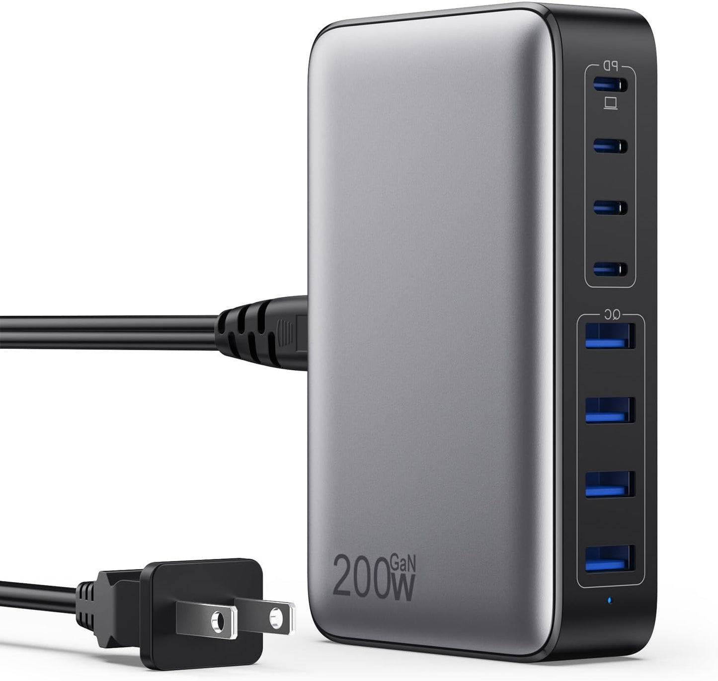 200W GaN Charger Hub for Fast Multi-Device Charging