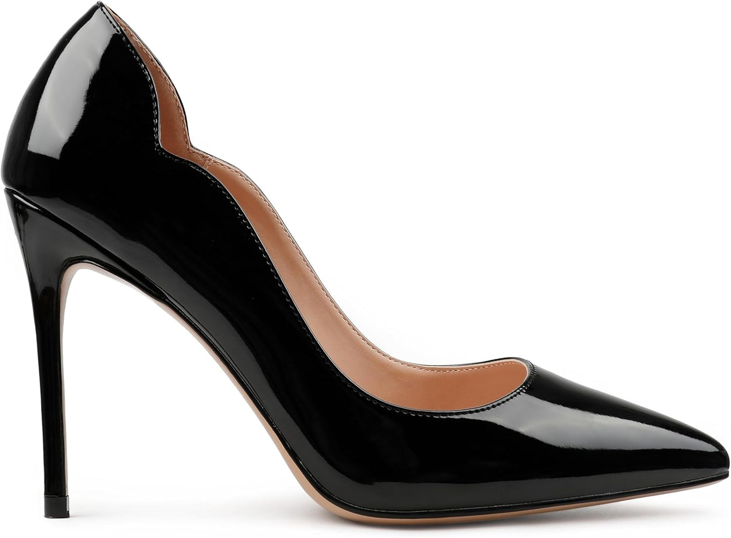 COLETER Women's 4 Inch Pumps Pointy Toe Wedding Dress Shoes