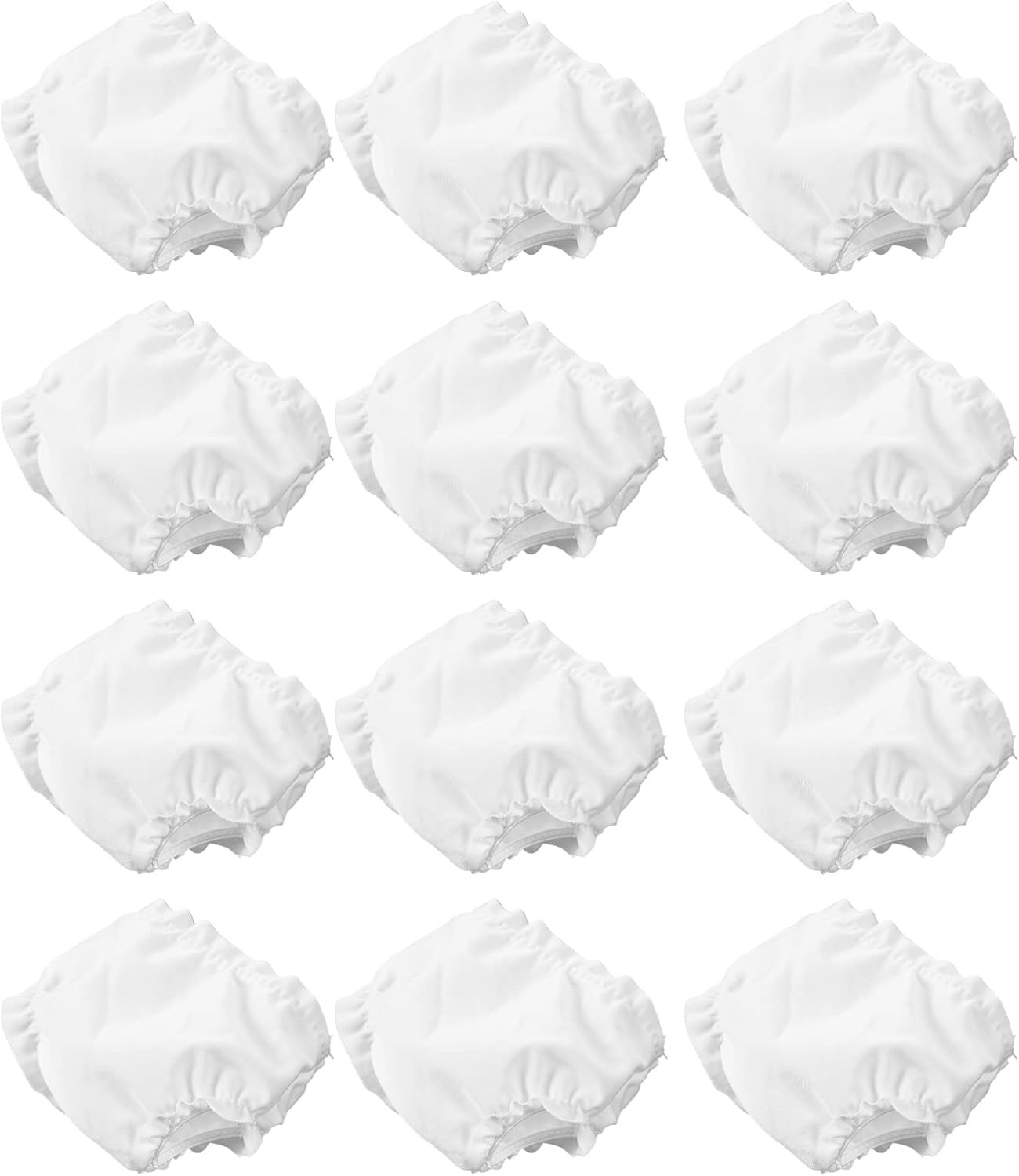 NUOBESTY 12Pcs Reusable Mini Doll Diapers - Perfect Fit for Dollhouse Dolls