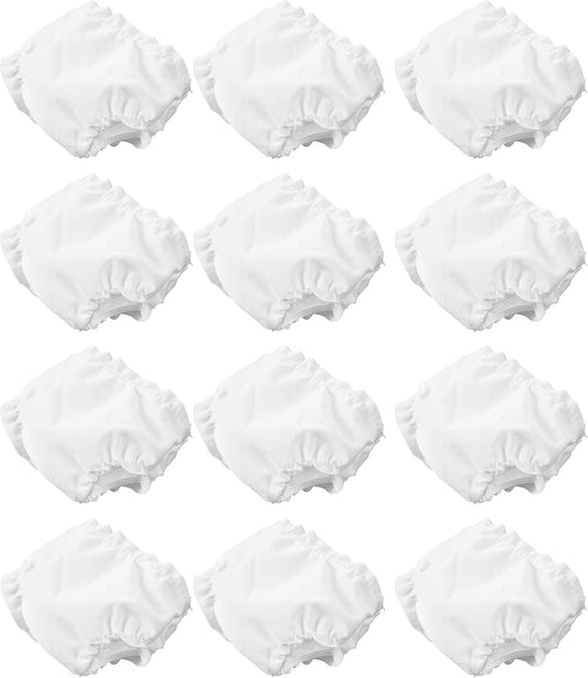 NUOBESTY 12Pcs Reusable Mini Doll Diapers - Perfect Fit for Dollhouse Dolls