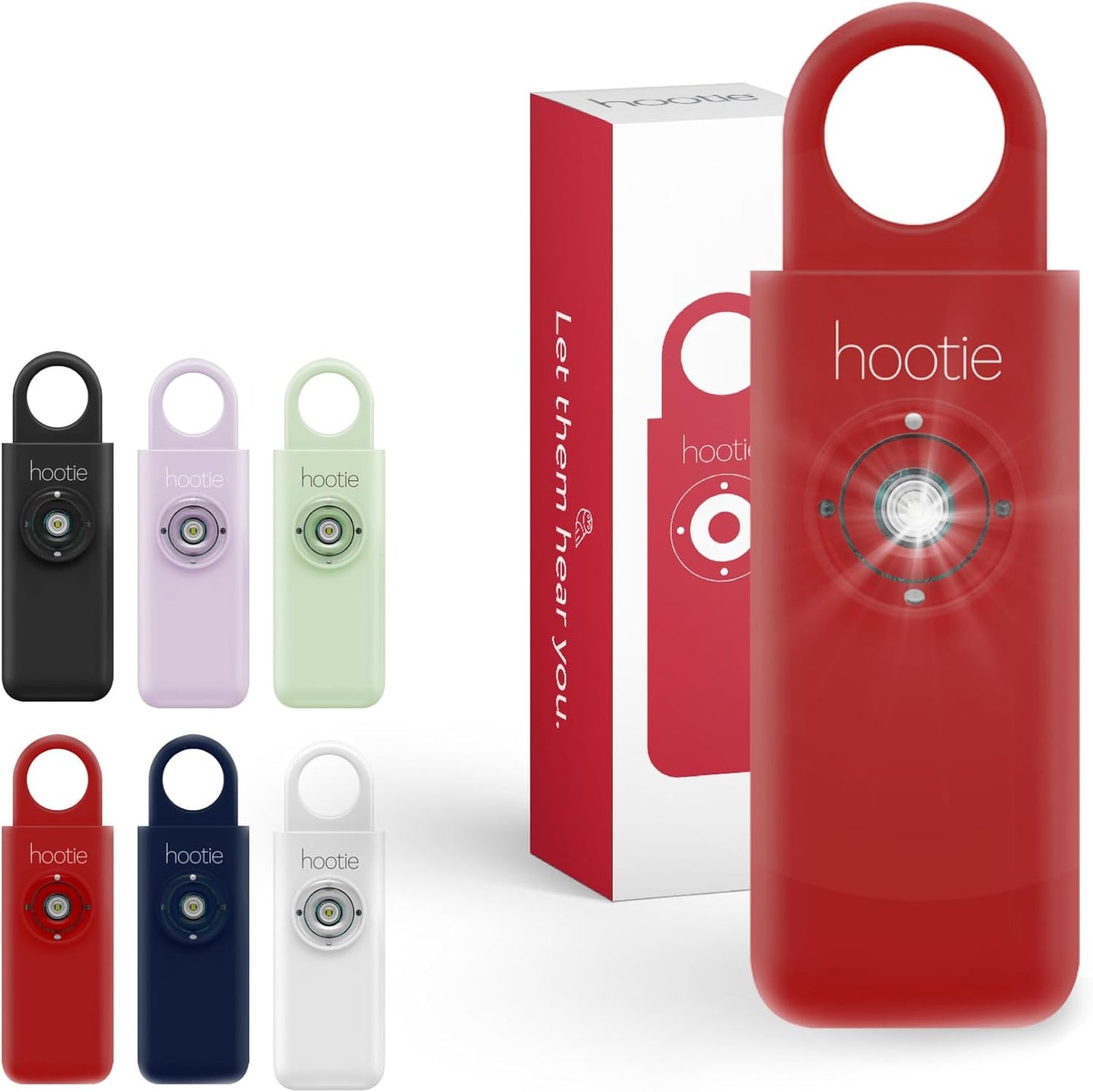 Hootie Personal Safety Alarm Keychain for Women, Men, Kids