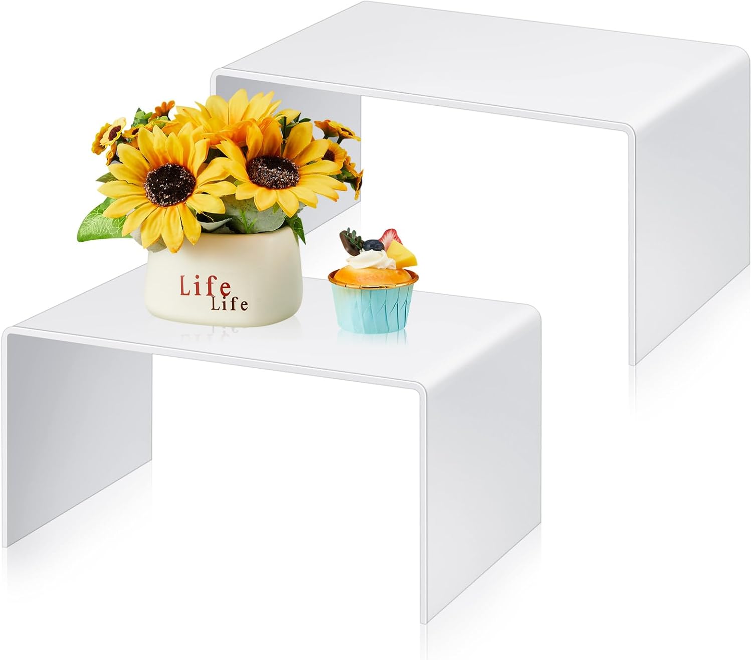 12 Inch Large Acrylic Risers Display Stands for Collectibles