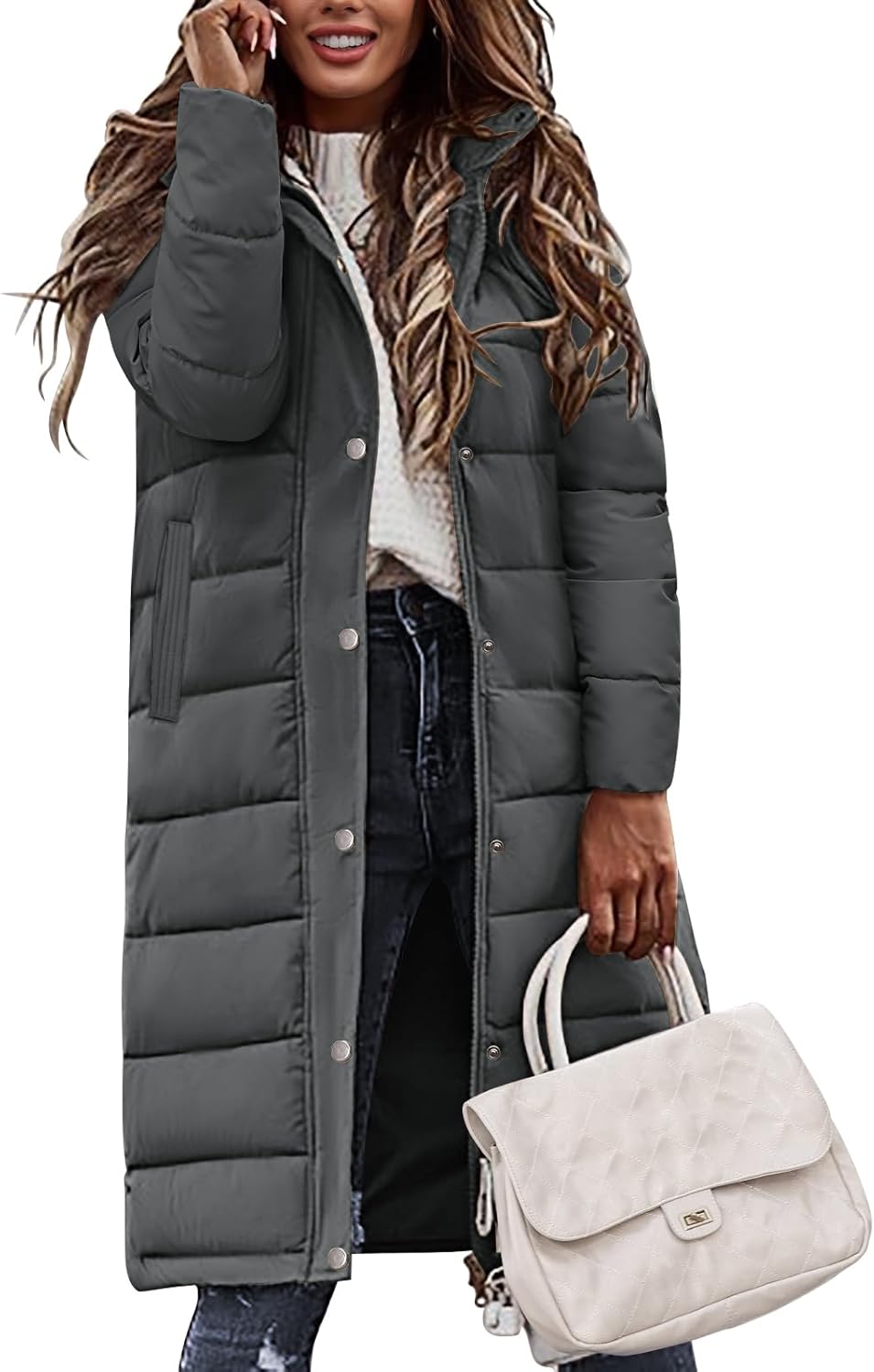 Womens Winter Long Puffer Coat for Ultimate Warmth and Style