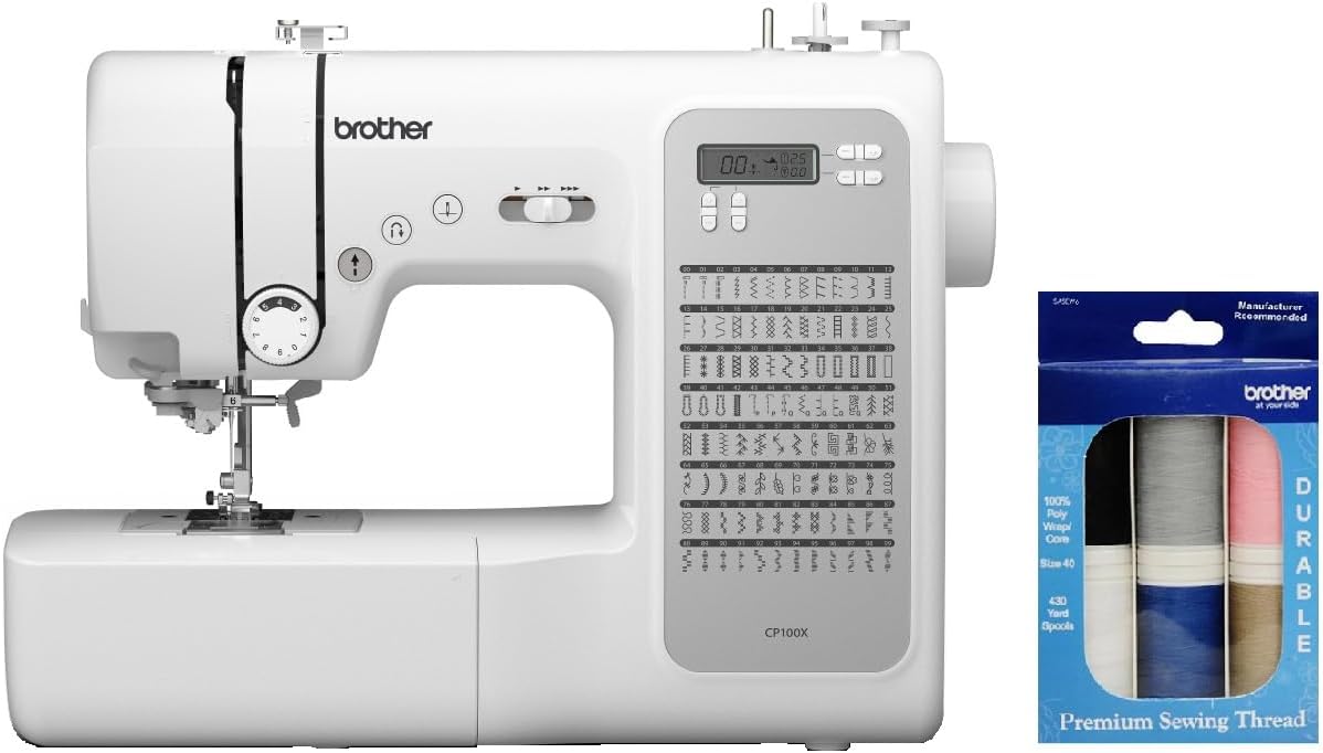 Brother CP100X Computerized Sewing Machine with Premium Thread Pack