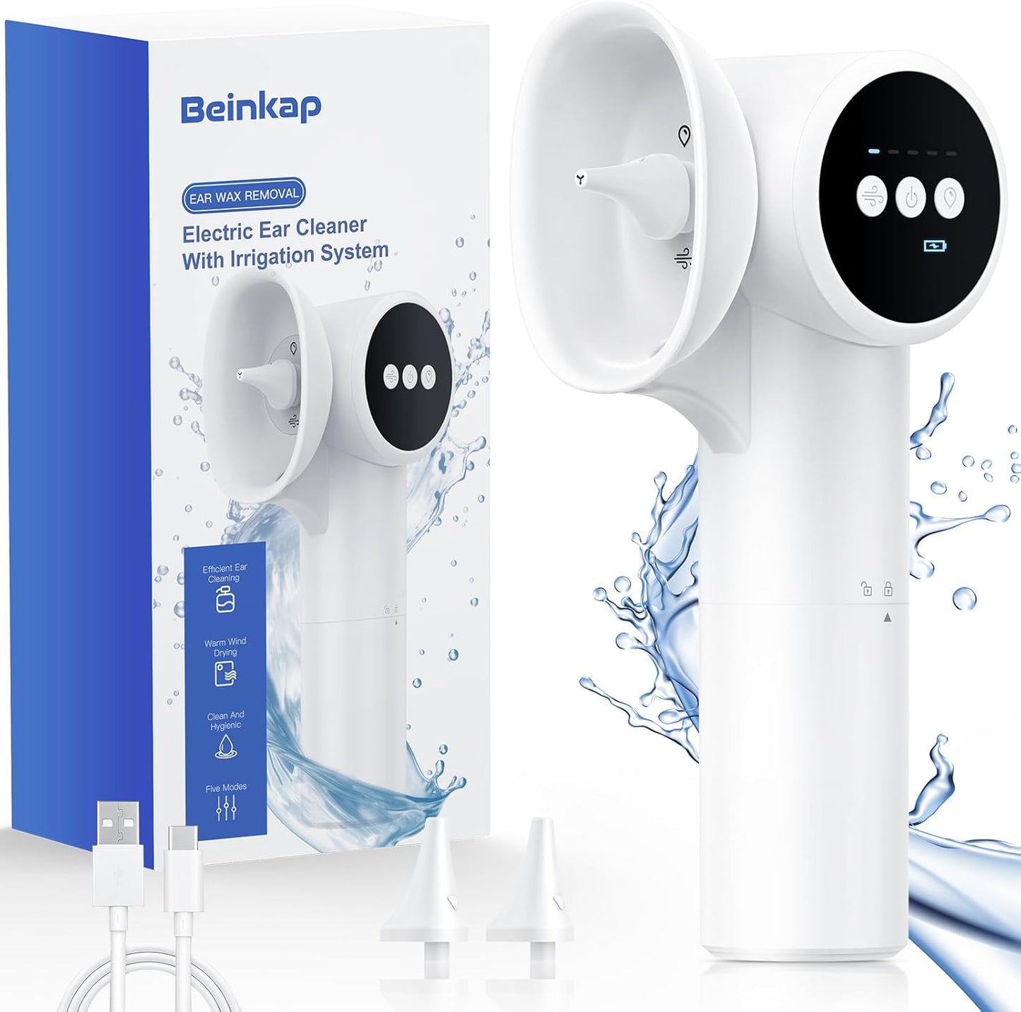 Beinkap Upgraded Ear Wax Removal with Safe Cleaning Design