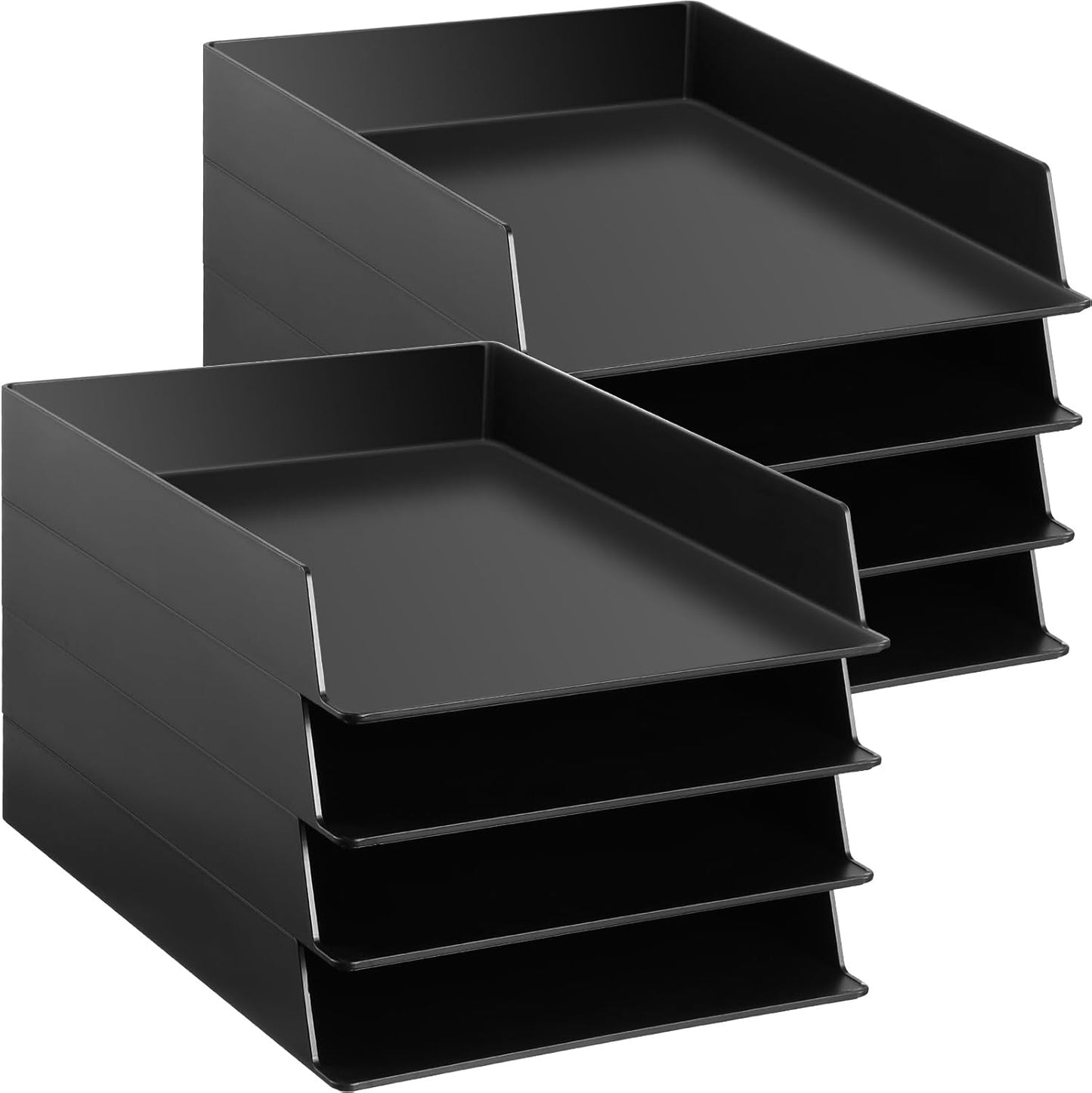 Wenqik Stackable Paper Trays for Office and Classroom Organization