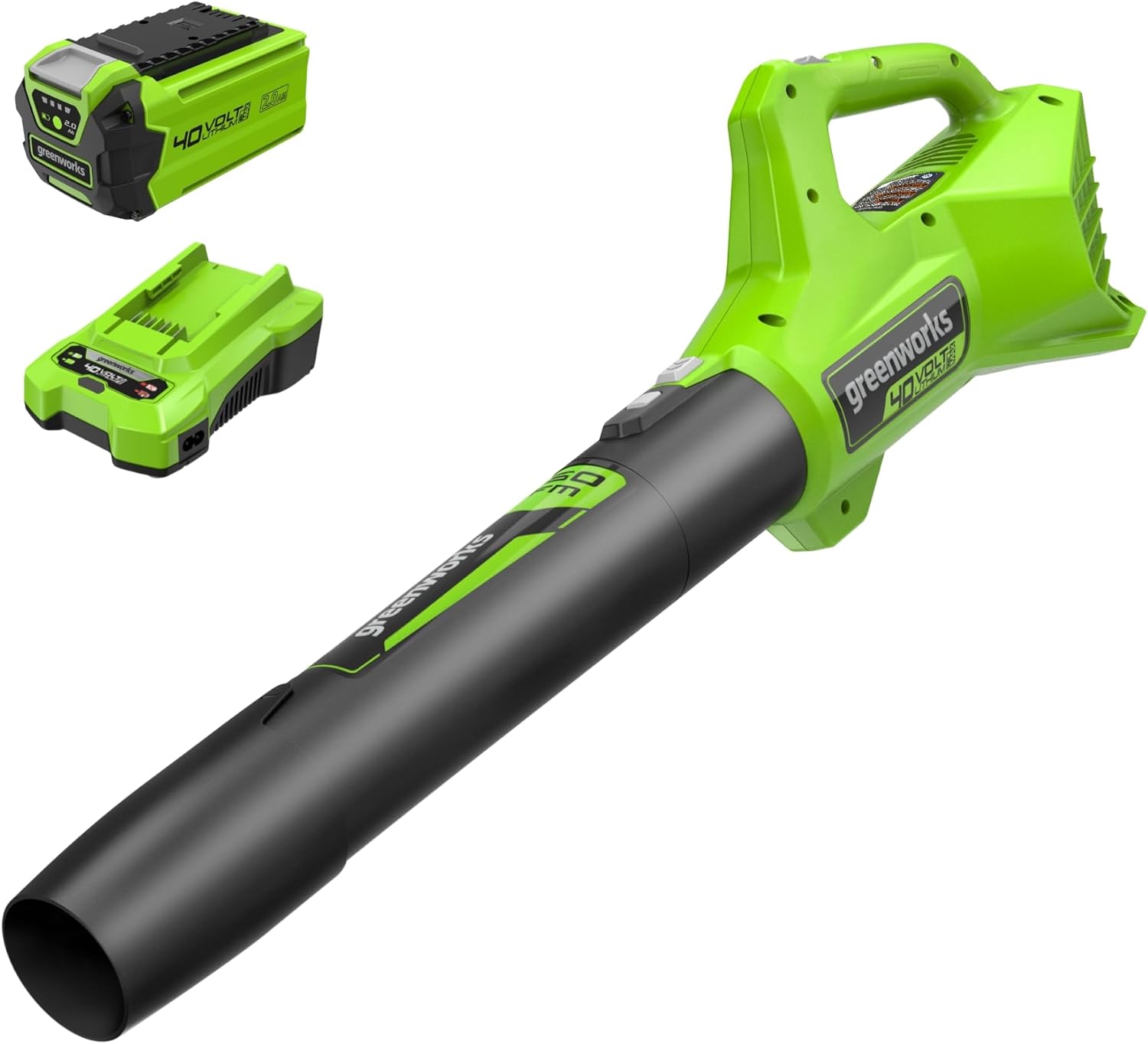 Greenworks 40V Cordless Axial Leaf Blower for Powerful Cleaning