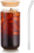 Bamboo Lid Glass Cup - Versatile 16oz Tumbler