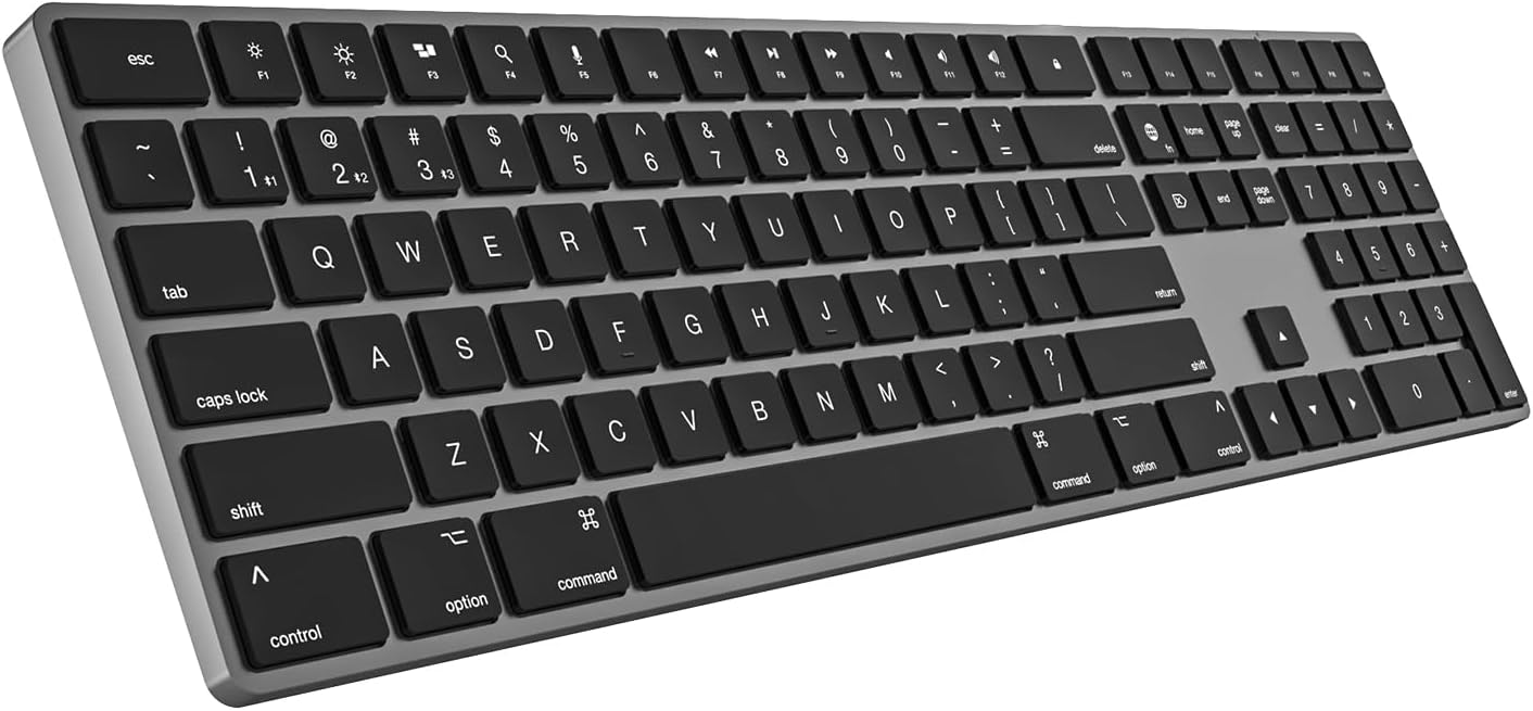 Bluetooth Slim Quiet Keyboard for Mac - Durable Aluminum Design