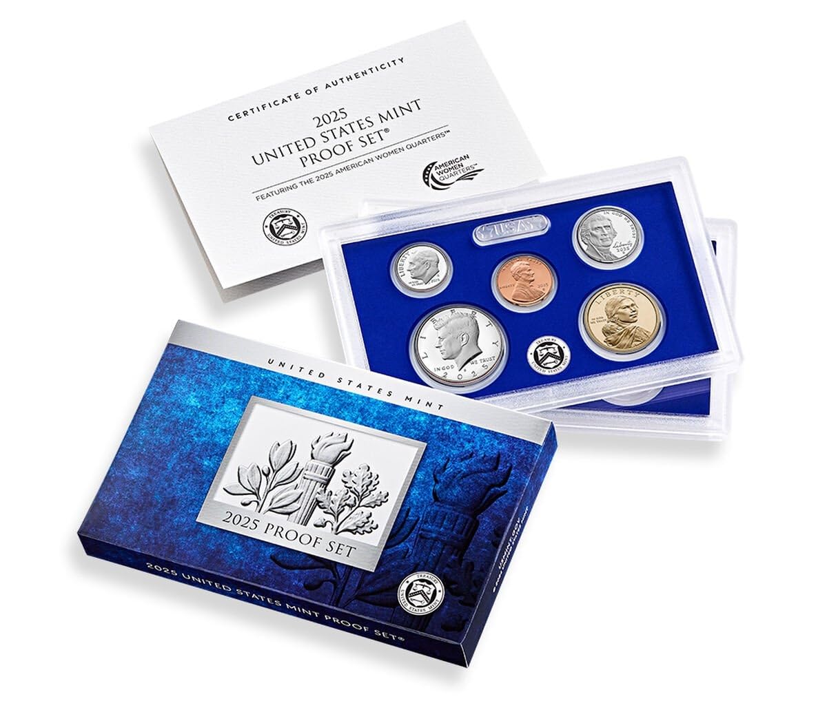 2025 S 10 Coin Clad Proof Set with CoA and OGP Features