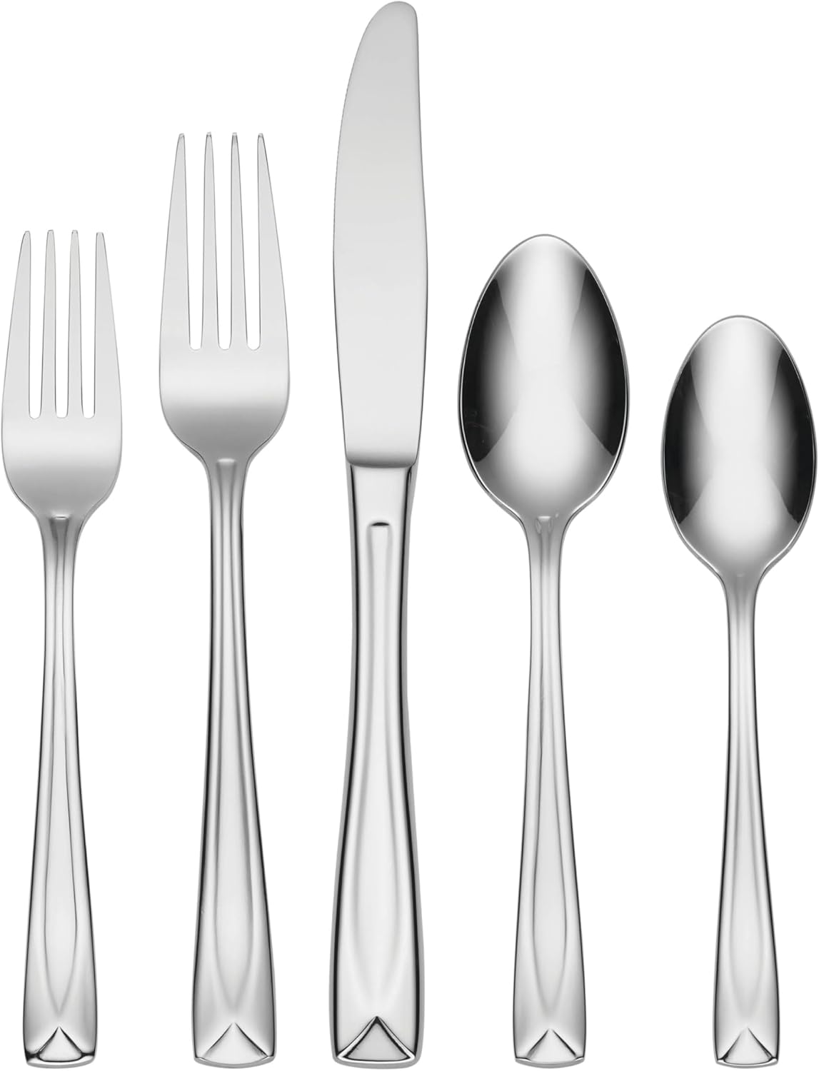 Oneida Lincoln 20 Piece Flatware Set for 4, Stylish Silverware