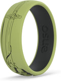 Enso Rings Signature Etched Silicone Ring - Comfortable & Durable