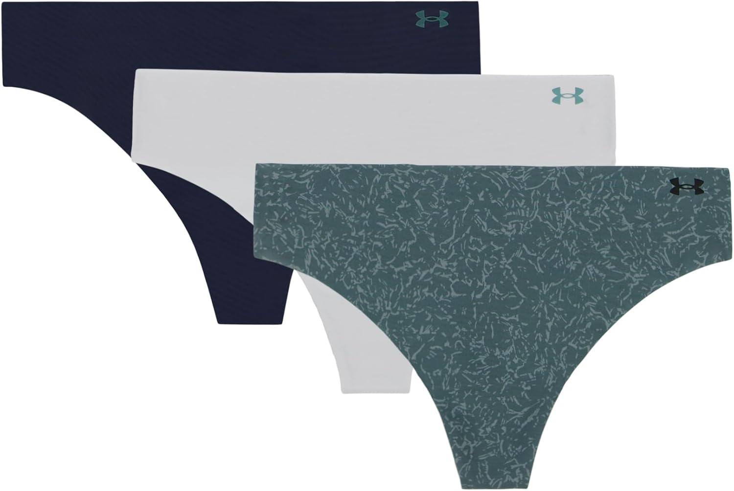 Under Armour Women's 3-pack Pure Stretch No Show Thong Underwear