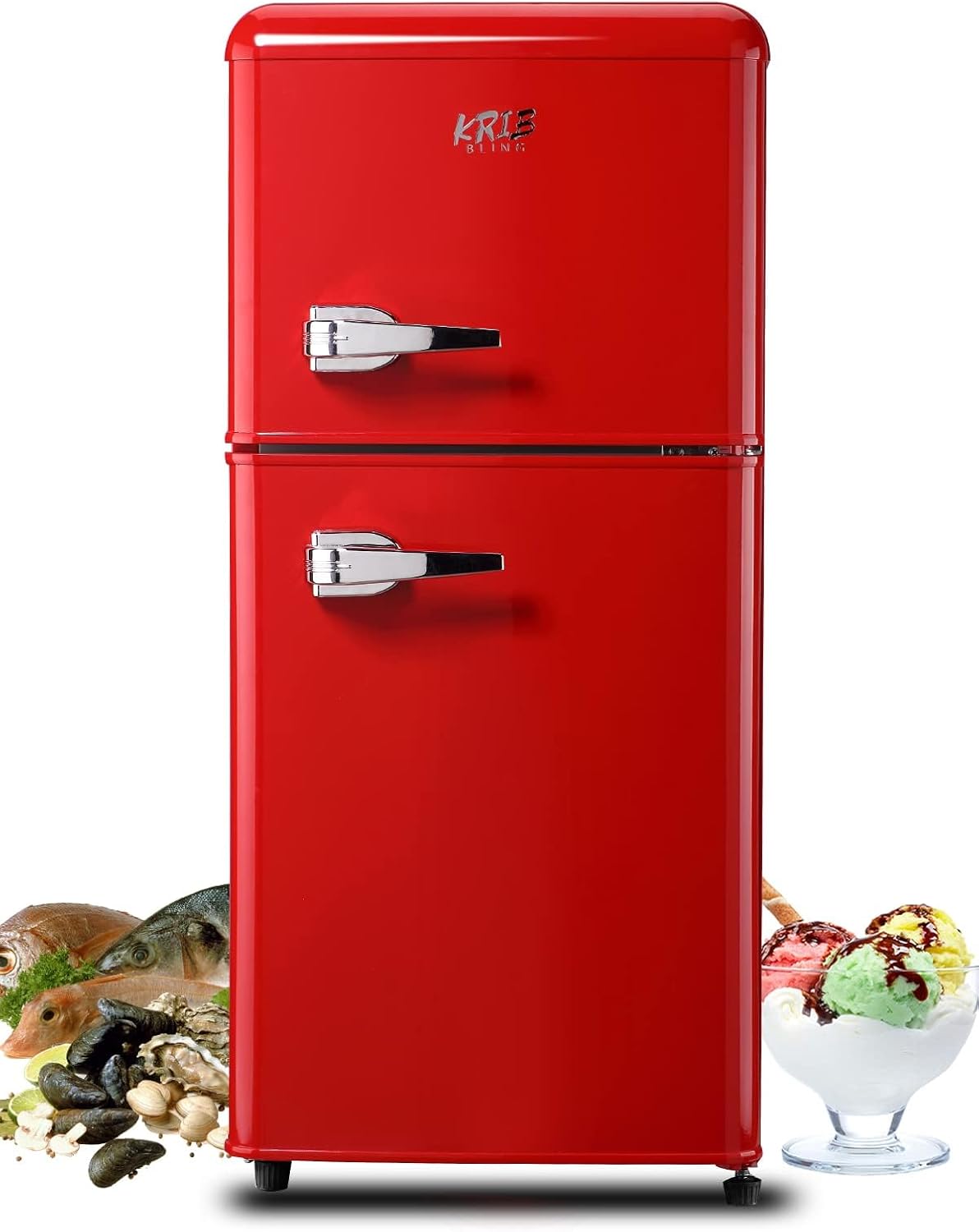 3.5 Cu.Ft Refrigerator with Adjustable Thermostat Control