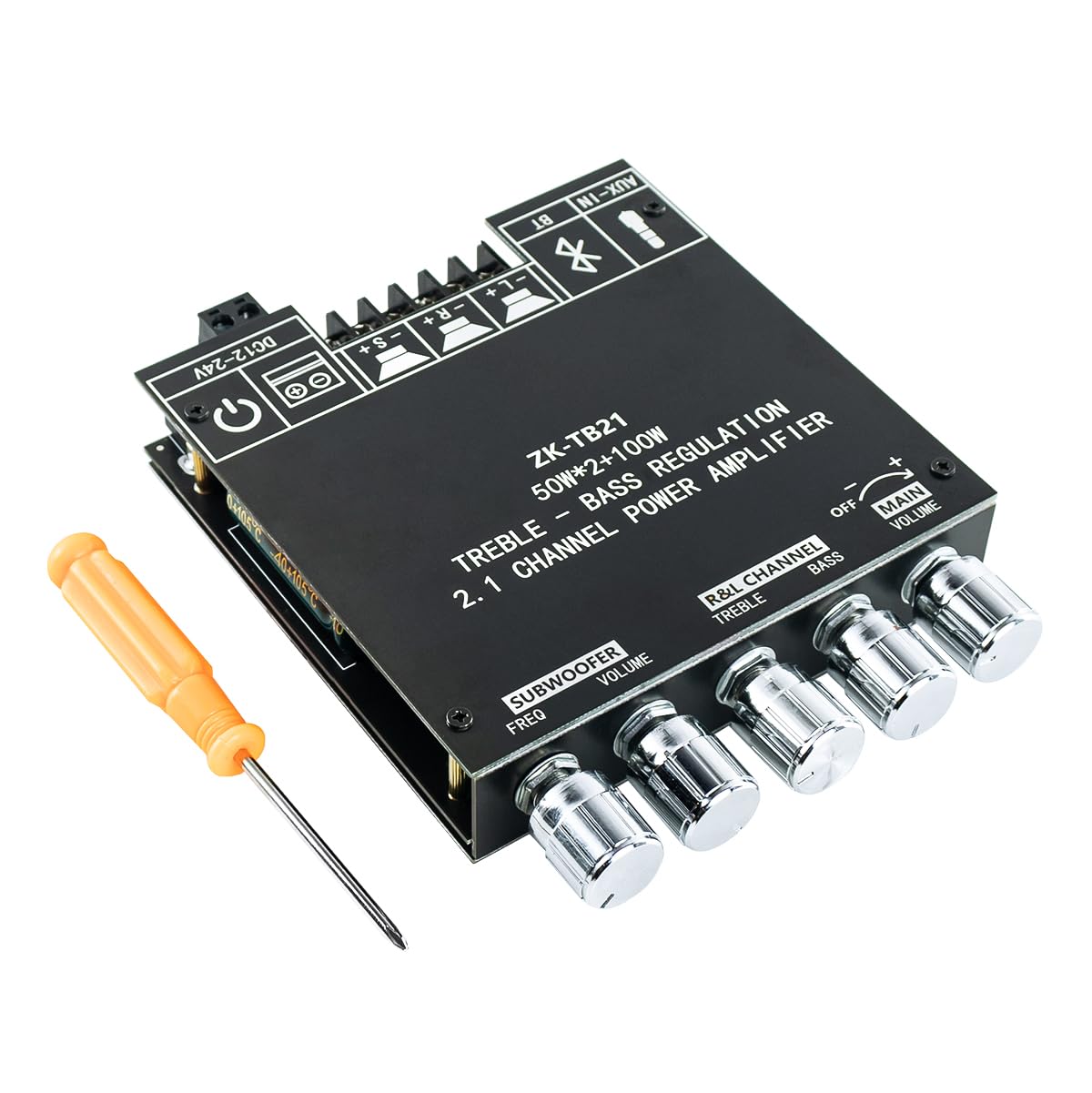 Hosyond Bluetooth 5.0 Subwoofer Amp Board - Powerful 2.1 Channel HiFi Sound