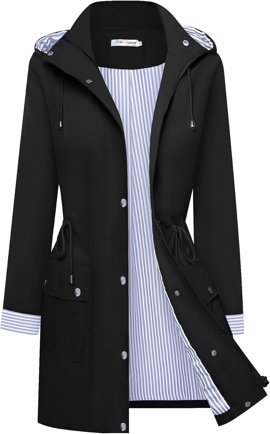 BBX Lephsnt Rain Coats for Women Waterproof Lightweight Jacket