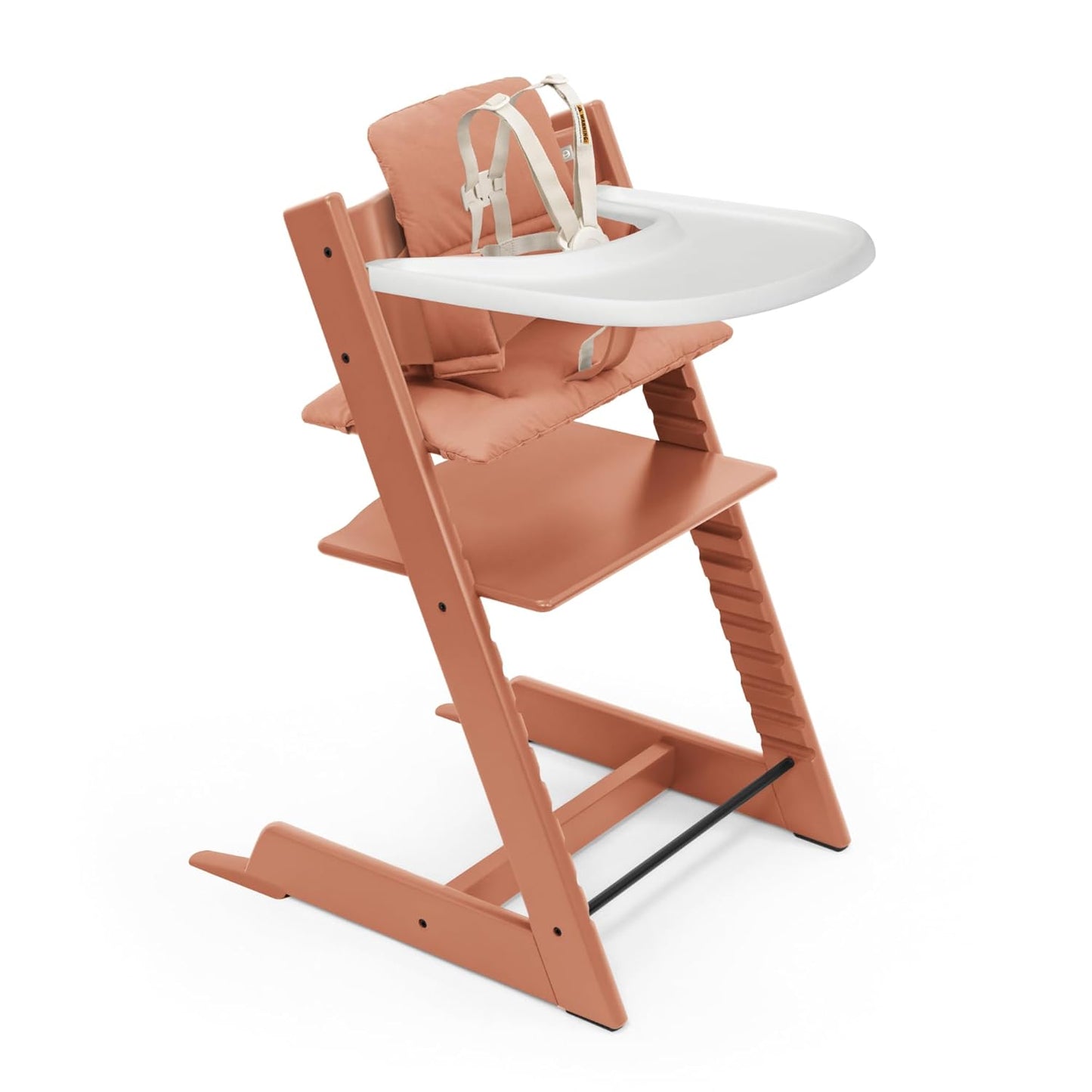 Stokke Tripp Trapp High Chair 2 with Cushion and Tray in Terracotta