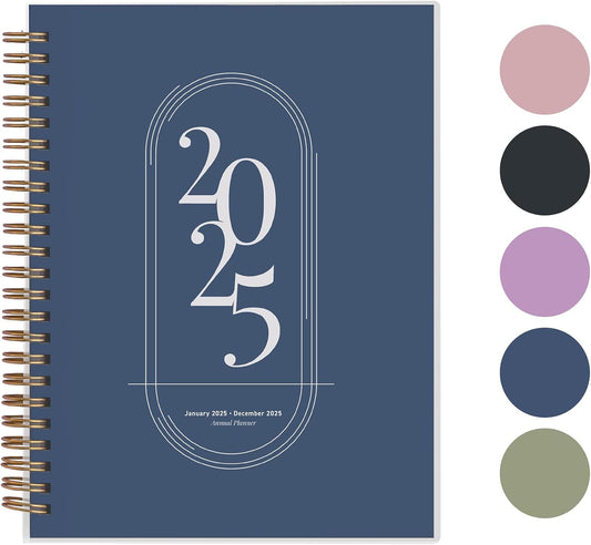 Rileys 2025 Weekly Planner - Flexible Cover, Twin-Wire Binding