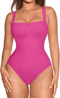 Square Neck Bodysuit for Women Sleeveless - Tummy Control Slimming