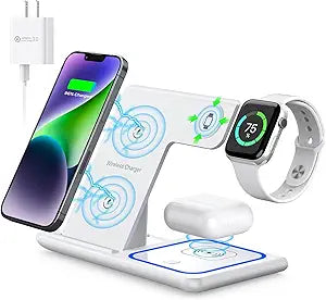 3 in 1 Wireless Charger for iPhone, iWatch, and AirPods