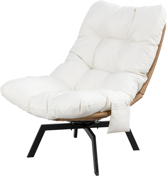 Shintenchi Outdoor Wicker Swivel Chair for Relaxation and Style