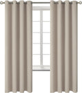 Room Darkening Curtains 72 in Long Grommet Thermal Insulated Drapes