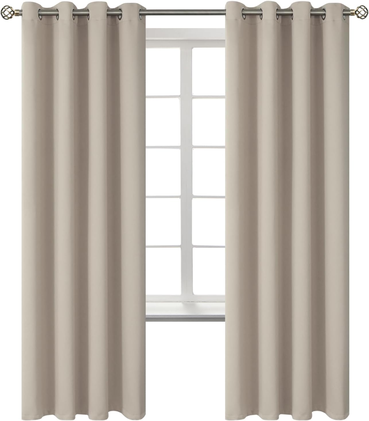 BGment Room Darkening Curtains for Bedroom - 72 Inch Panels