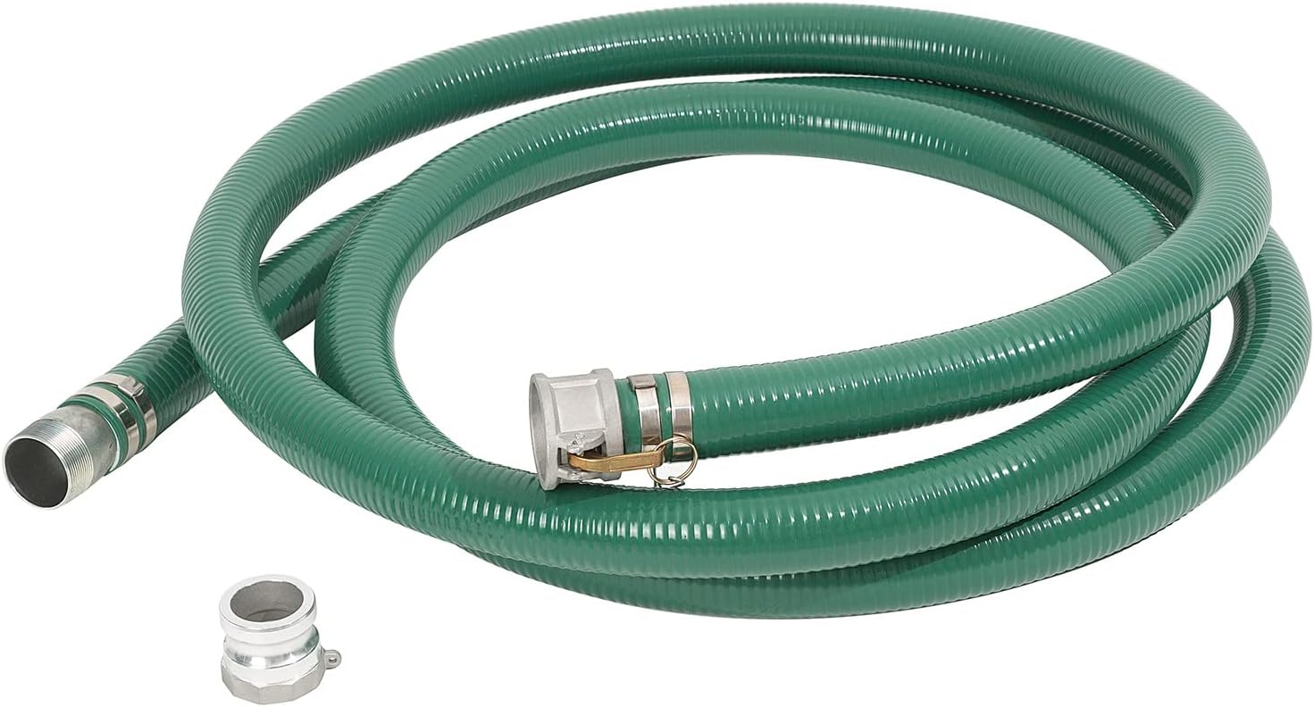 Eastrans Discharge Hose Pump Kit with 2in x 20ft Green PVC Hose